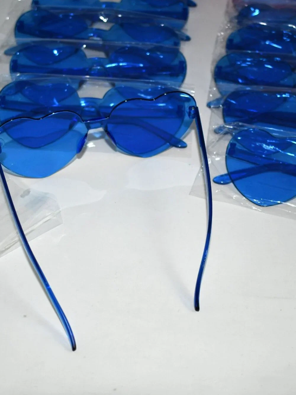 LYMOJOR Heart Shaped Sunglasses, 12 Pack, Candy Color, Party Favors, NWT Conditi
